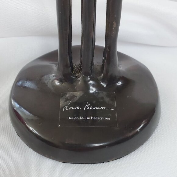 Louise Hederstrom Couple Statue, Two Become One, Bronze Modernist Human Figure - Picture 5 of 8